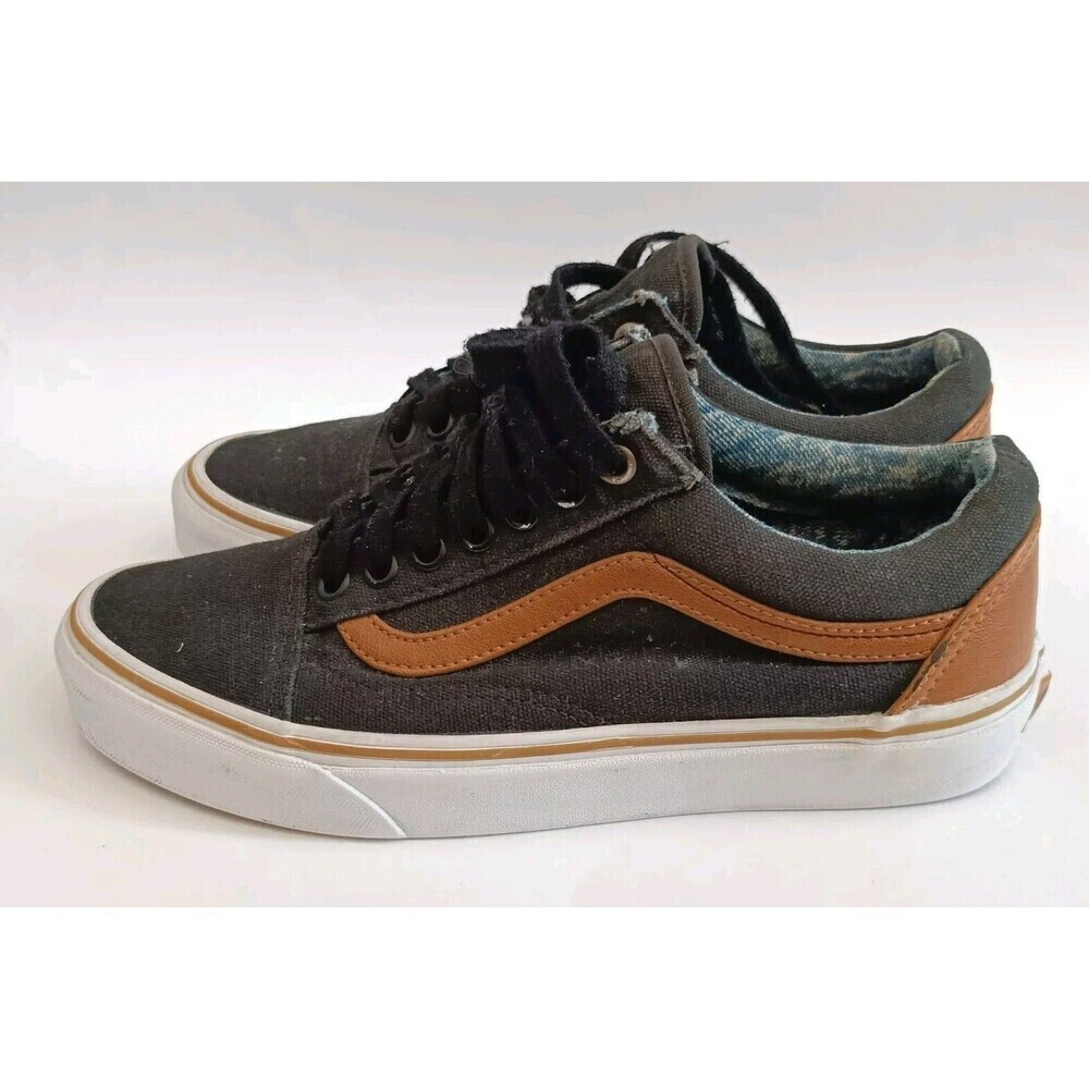Vans Old Skool Shoes Men's 6.5 Black Low Top Sneakers